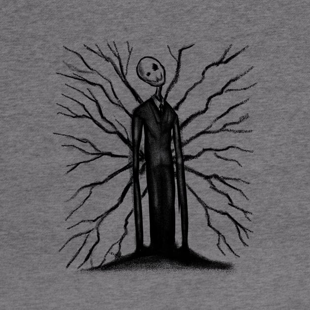 Unveiling the Shadows: Exploring the Enigmatic Legend of Slender Man by Holymayo Tee